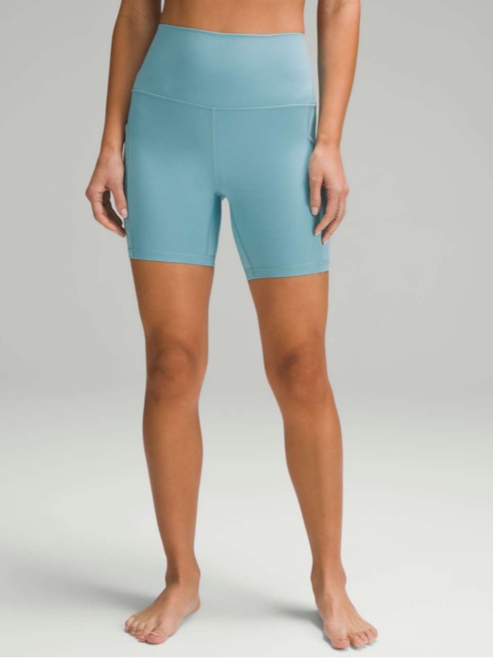lululemon athletica Align High-Rise Shorts with Pockets 6" — Tidal Teal 10
